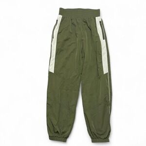 Y2K Style Forever 21 Green Jogger Track Pants Cargo Size XS Grunge